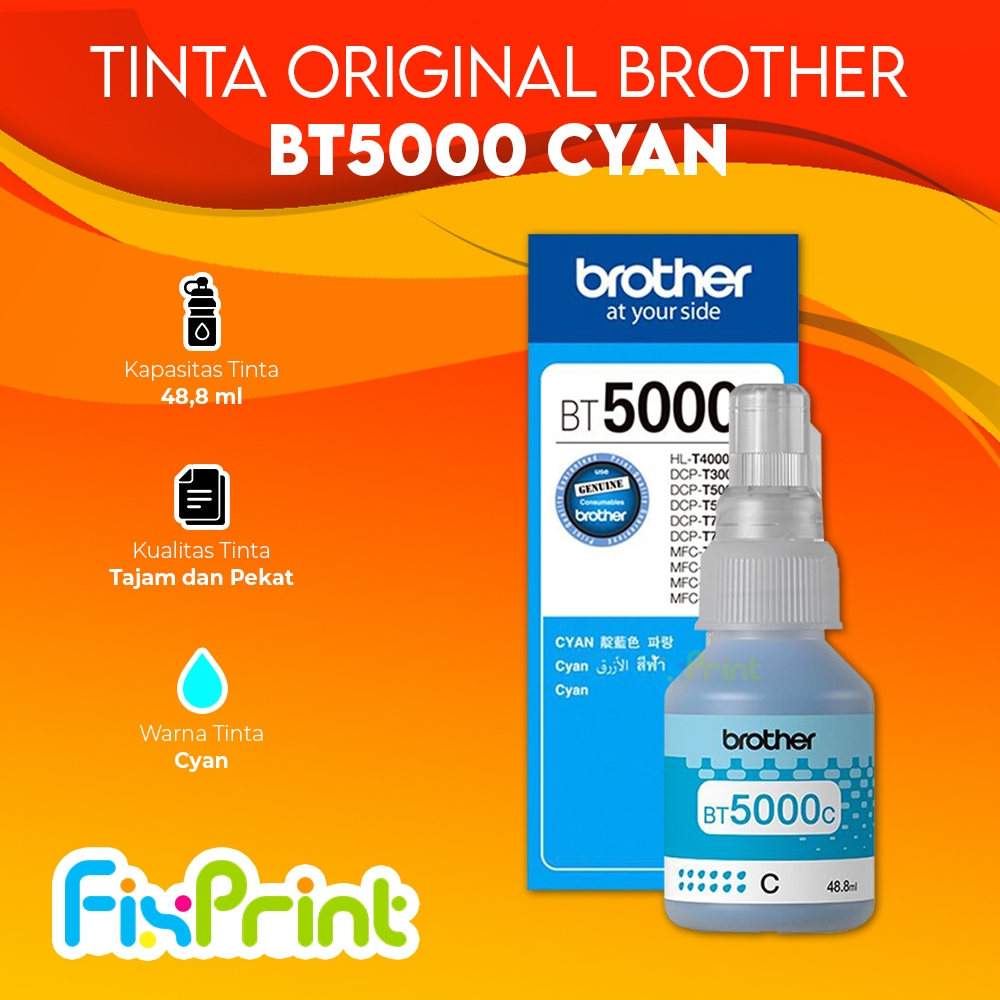 Tinta BT5000C Refill Printer HL-T4000DW DCP-T300 T310 T500W T510W T700W T710W T800W T810W MFC-T910DW