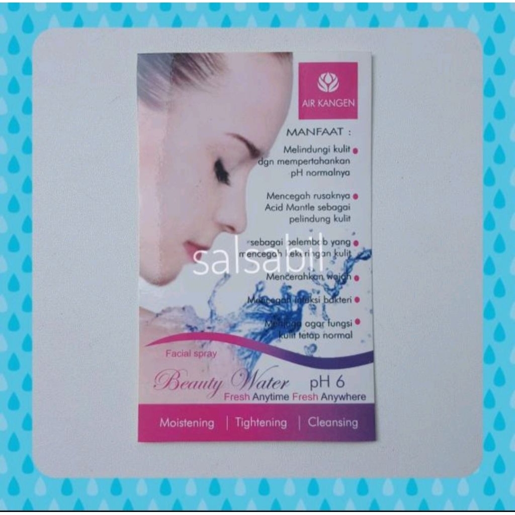

Stiker beauty water 100ml wanita