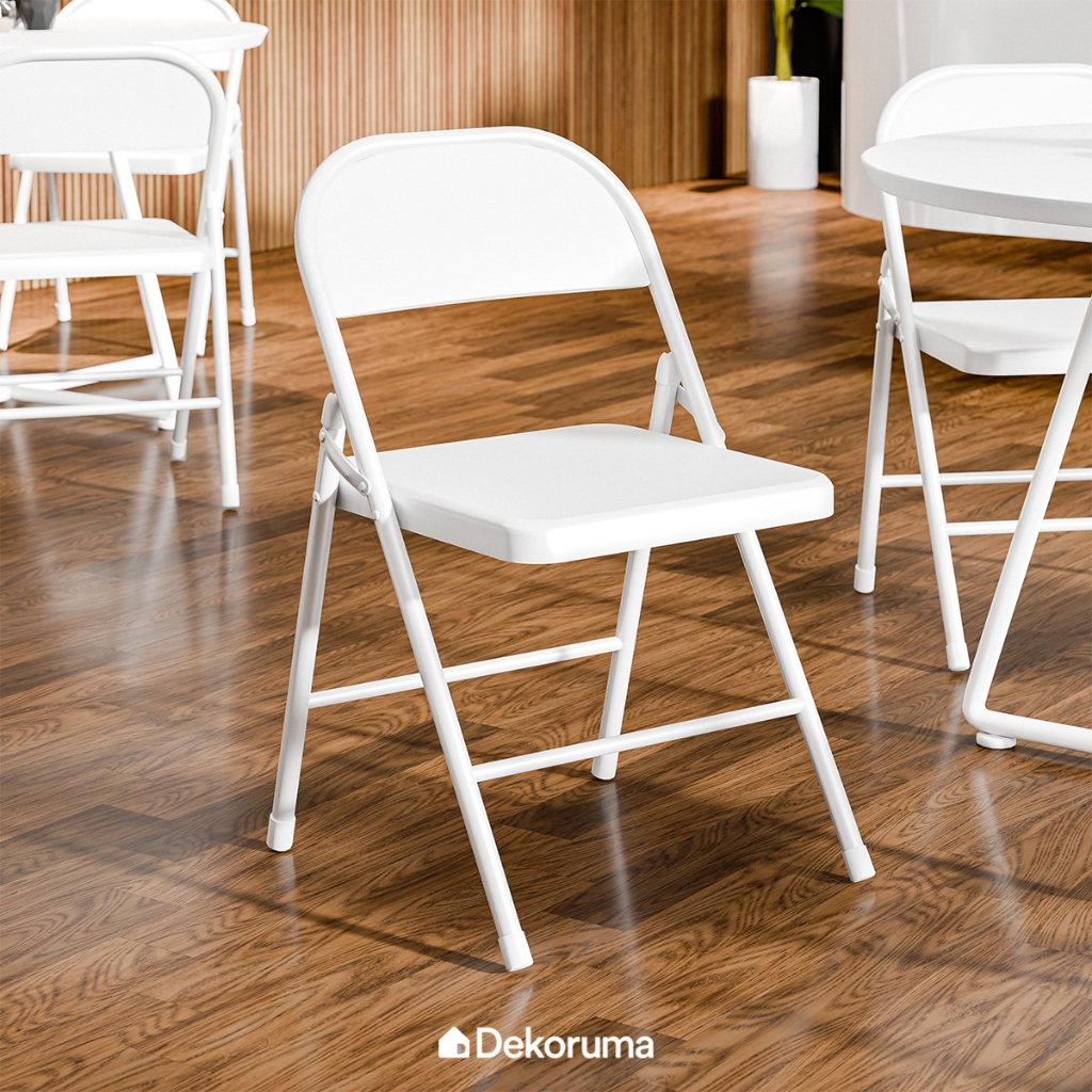 Dekoruma DANTE Kursi Lipat Metal / Kursi Kantor Serbaguna / Foldable Chair / Kursi Acara / Kursi San