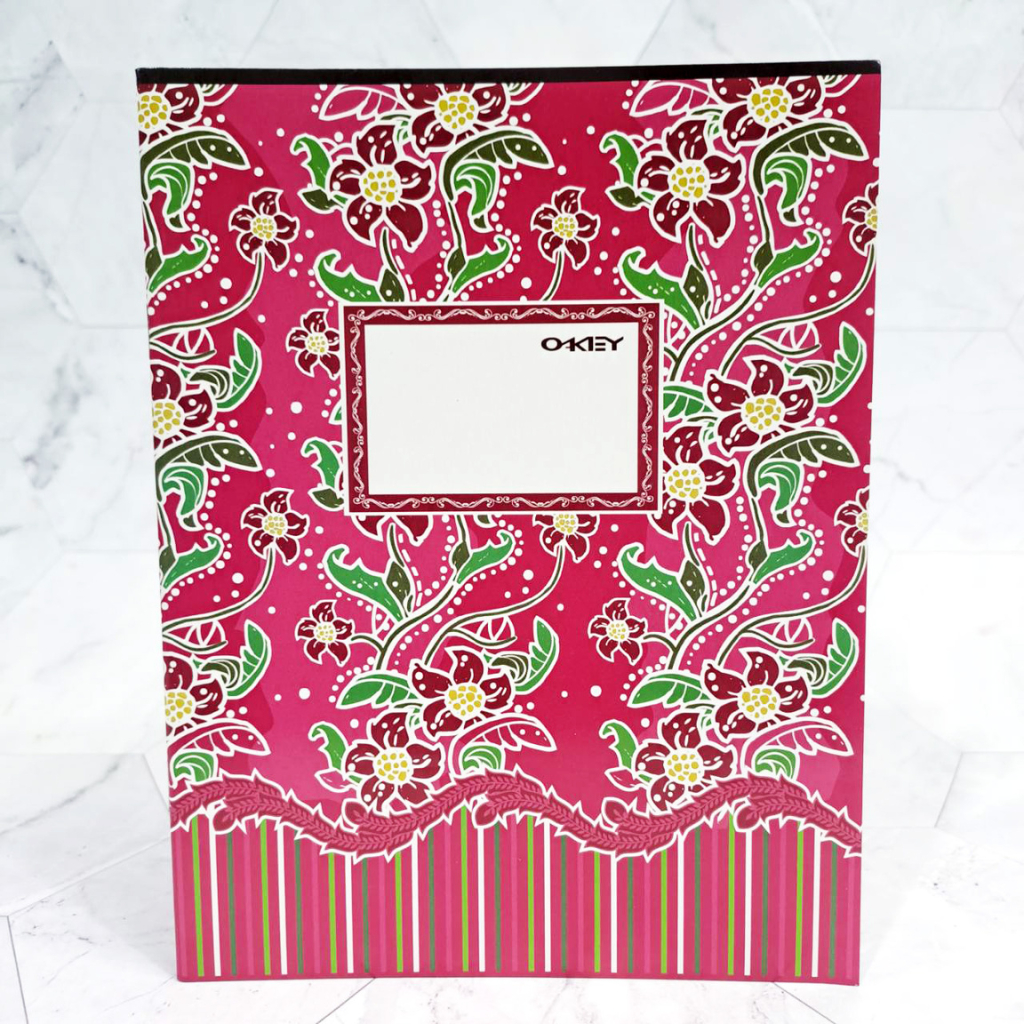 

OKEY Buku Tulis Sekolah isi 58 Lembar Ukuran 21 x 16 cm Motif Batik