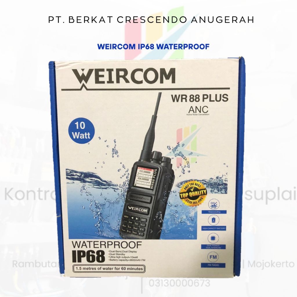 WEIRCOM WR88 IP68 WALKIE TALKIE WATERPROOF IP68