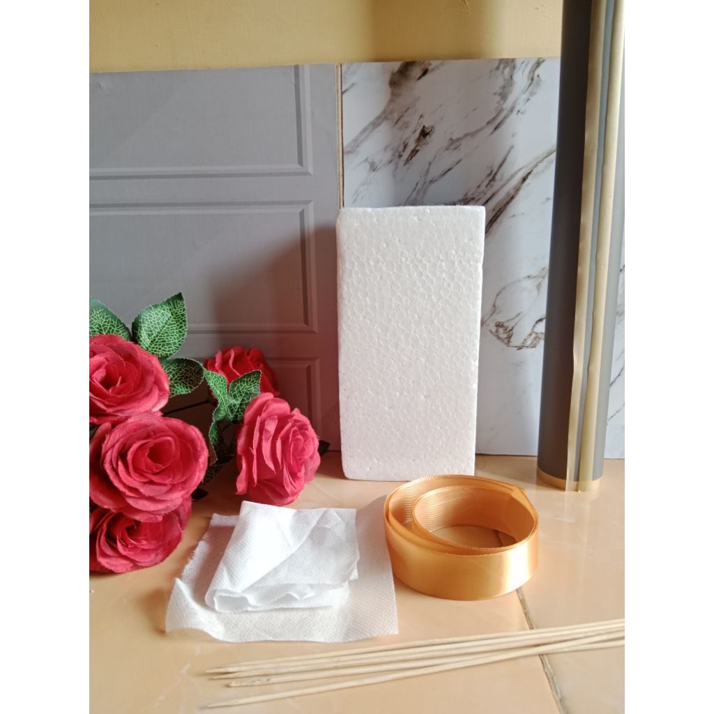 Bahan buket bunga lengkap/bahan buket