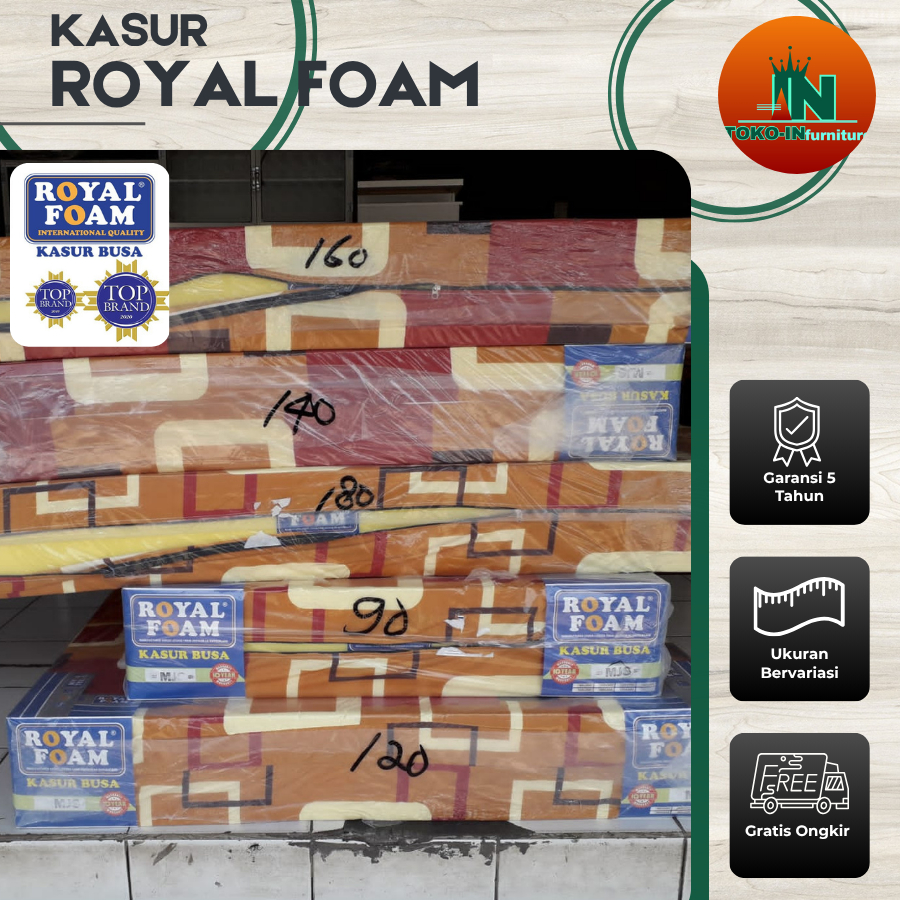 Kasur Busa Empuk Merk Royal Foam No 1 2 3 4