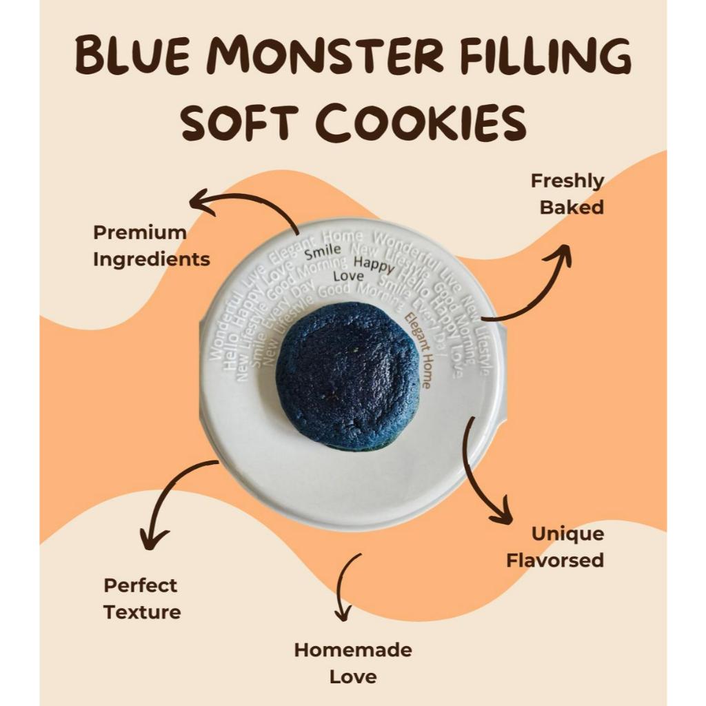 

Blue Monster Filling Soft Cookies Lumer Premium Homemade by Rumah Kue Sanny