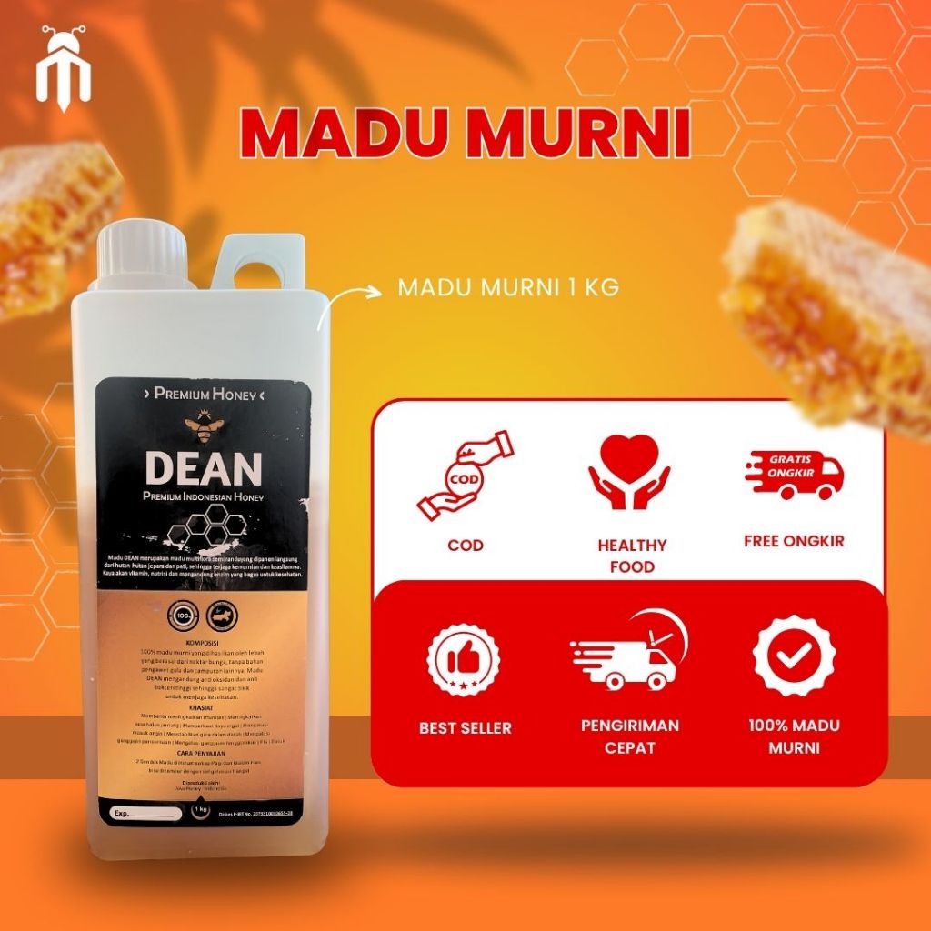 

MADU DEAN MADU MURNI 100% ORIGINAL TANPA CAMPURAN 1KG