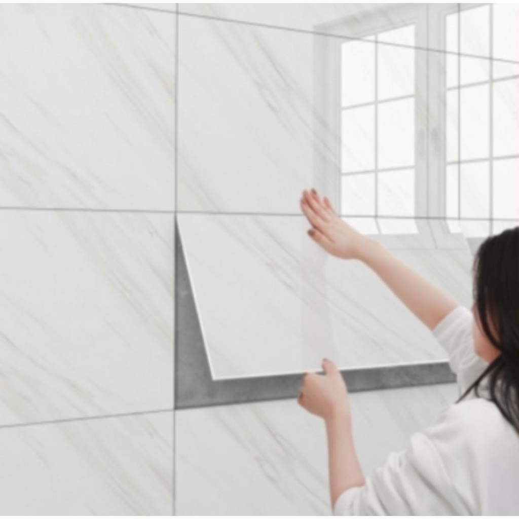 WALLPAPER MARBLE DINDING PVC 30 X 60 CM // WALLPAPER DINDING // WALLPAPER PVC MARBLE