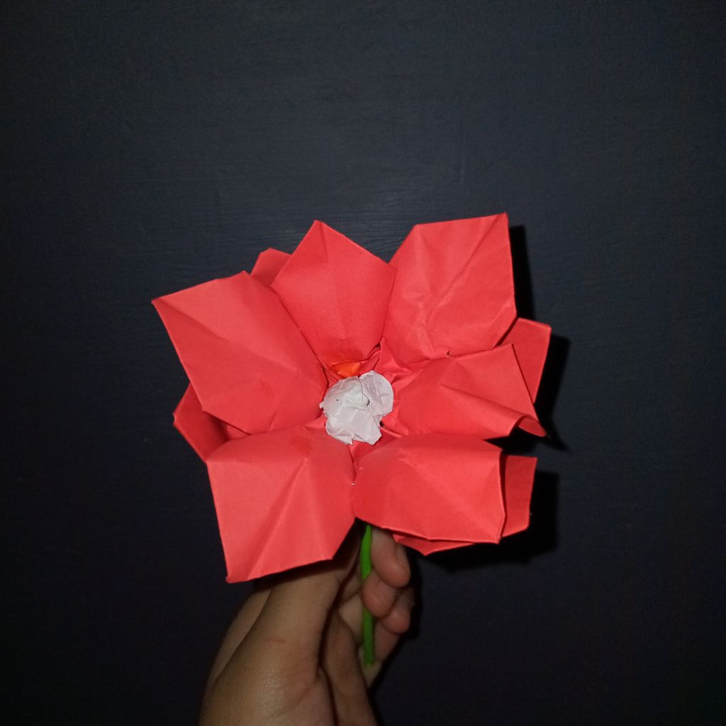 

DIY Bunga Mawar Kertas Origami Satuan (BACA DESKRIPSI)