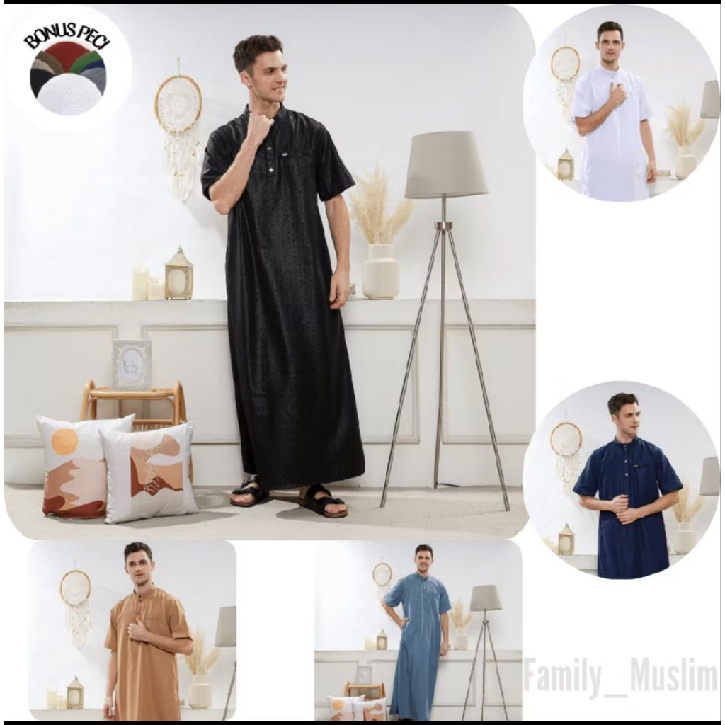 Jubah sholat-Jubah premium-Jubah dewasa pria-Baju sholat pria