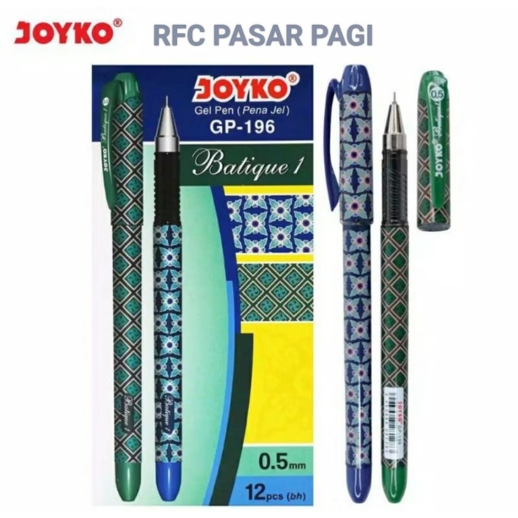 

pulpen joyko jel GP 196 (isi 12 pis) hitam