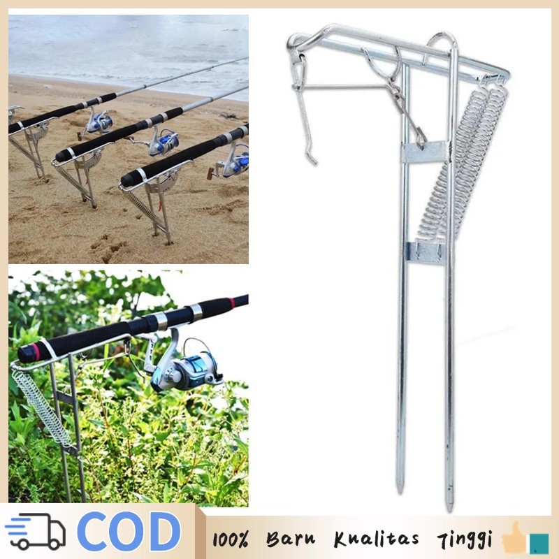 Cagak Joran Pancing Stainless Otomatis Bracket Joran Pancing Penyangga Joran Pancing Cagak Pancing
