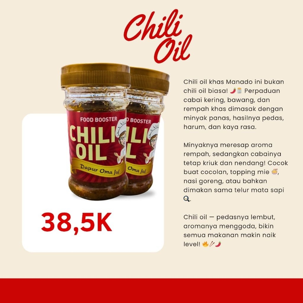 

Chili Oil Dapur Oma Jul