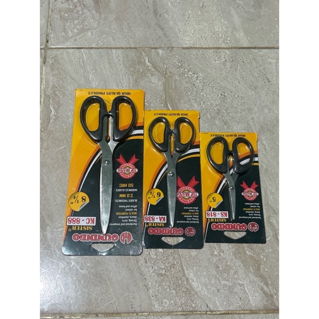 

GUNTING GUNINDO TERSEDIA 3 UKURAN