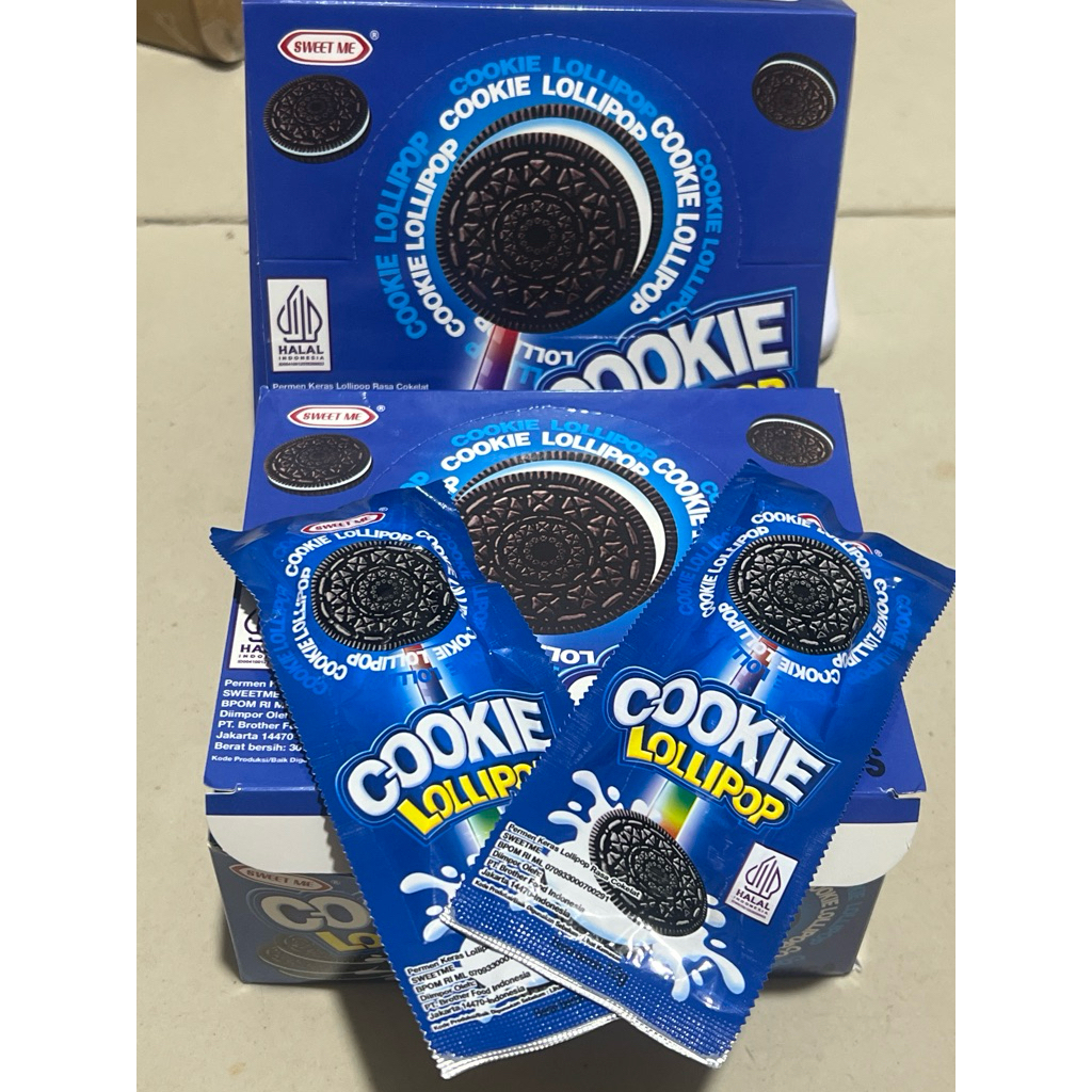 

PERMEN COOKIE LOLLIPOP BOX ISI 30 X 10GRAM