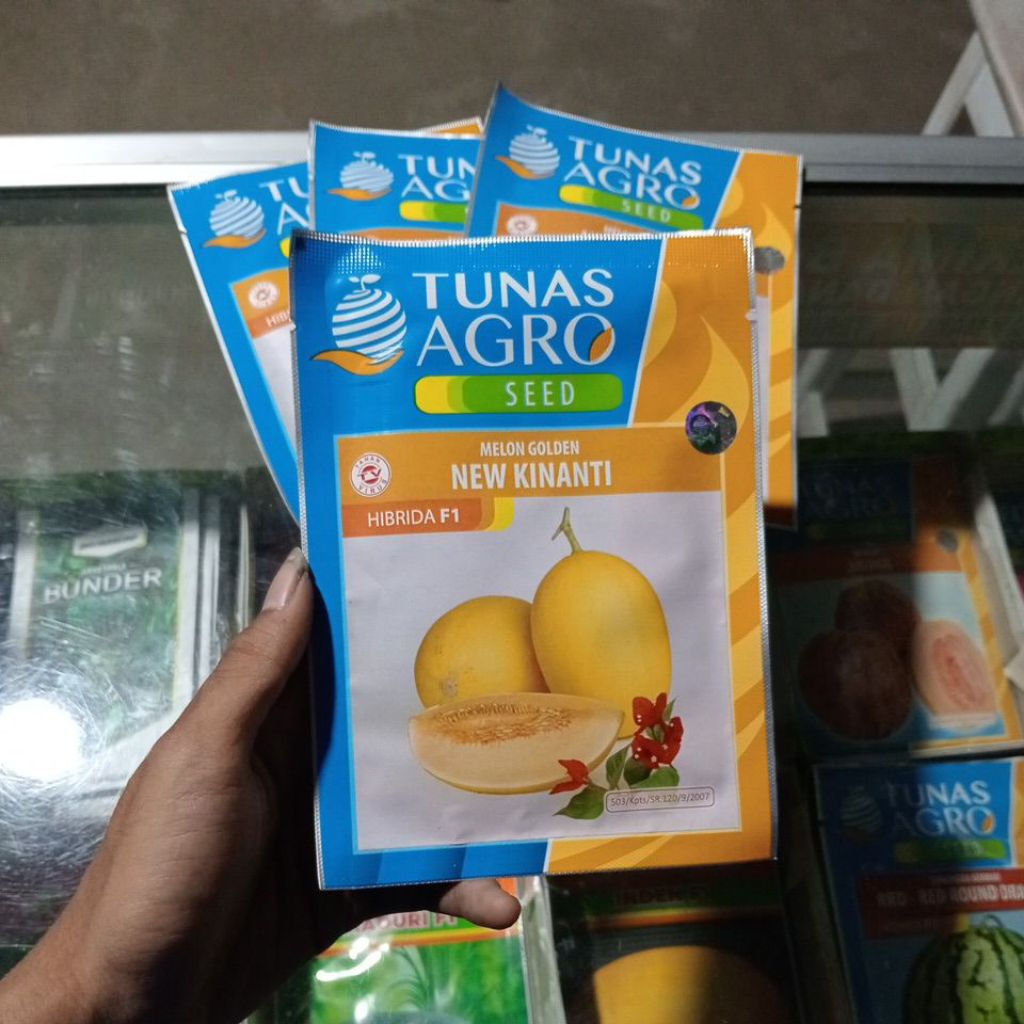 Benih Melon New Kinanti kemasan 15gr