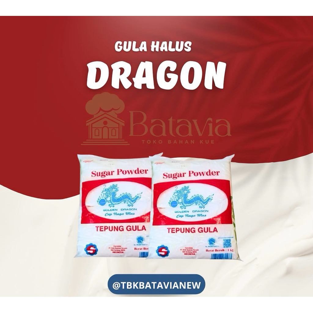 

Gula Halus Cap Naga 1kg | Tepung Gula Halus | TEPUNG GULA HALUS CAP NAGA MAS 1 KG