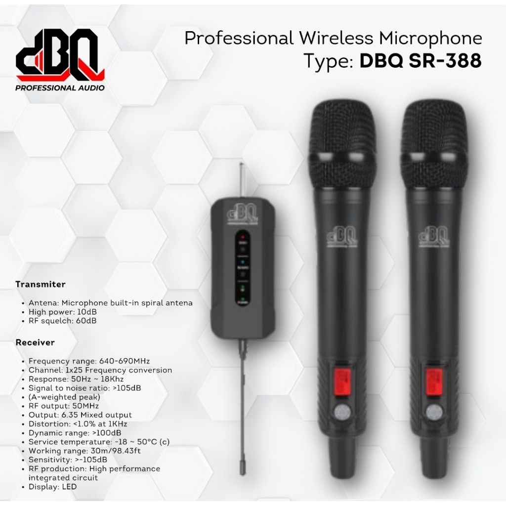 Mic Wireless DBQ SR 388 & 386 / Mic Wireless DBQ / Mic DBQ