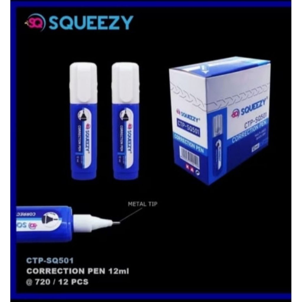 

1 Pcs Tip Ex Cair Squeezy - Correction Pen Squeezy Harga 1 Pcs