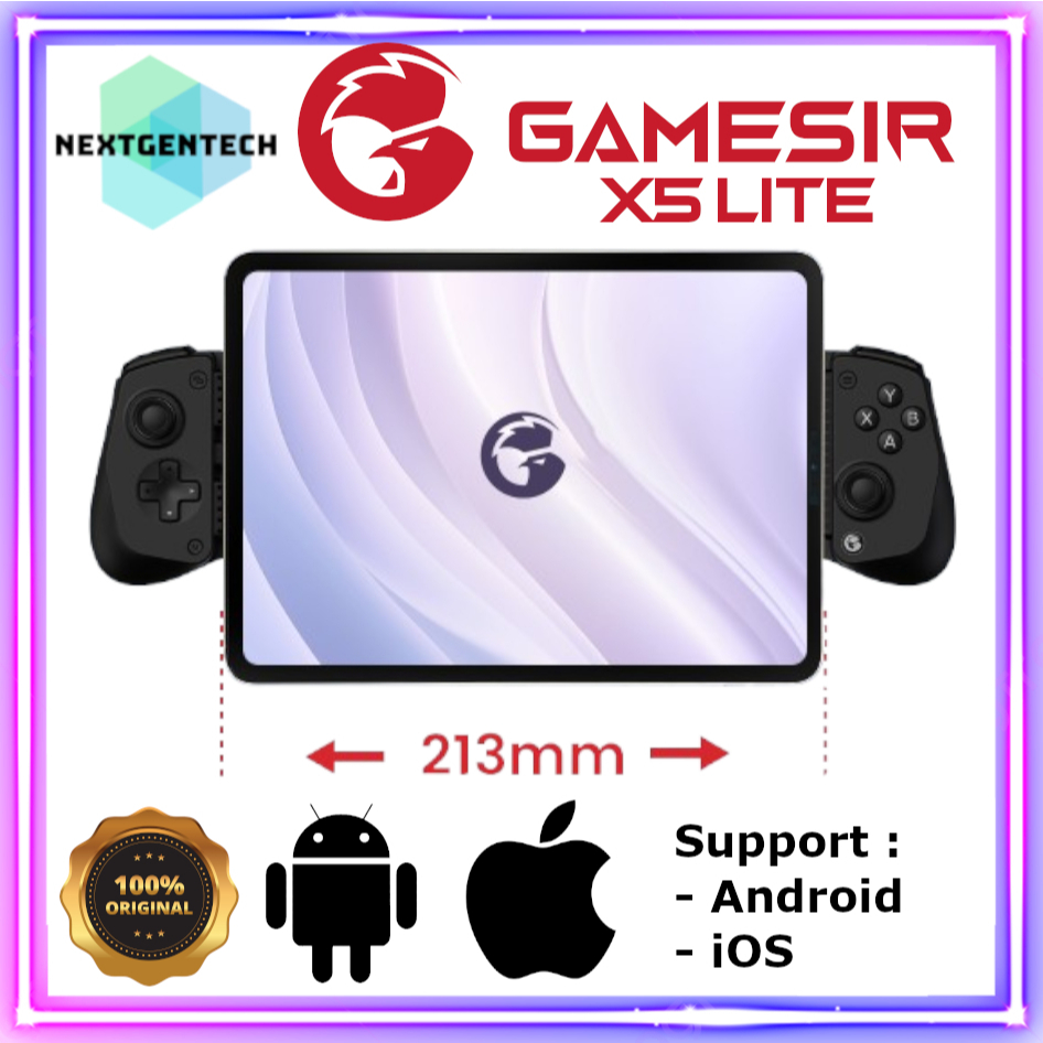 Gamepad USB-C untuk Smartphone Android dengan Joystik dan Tombol Responsif