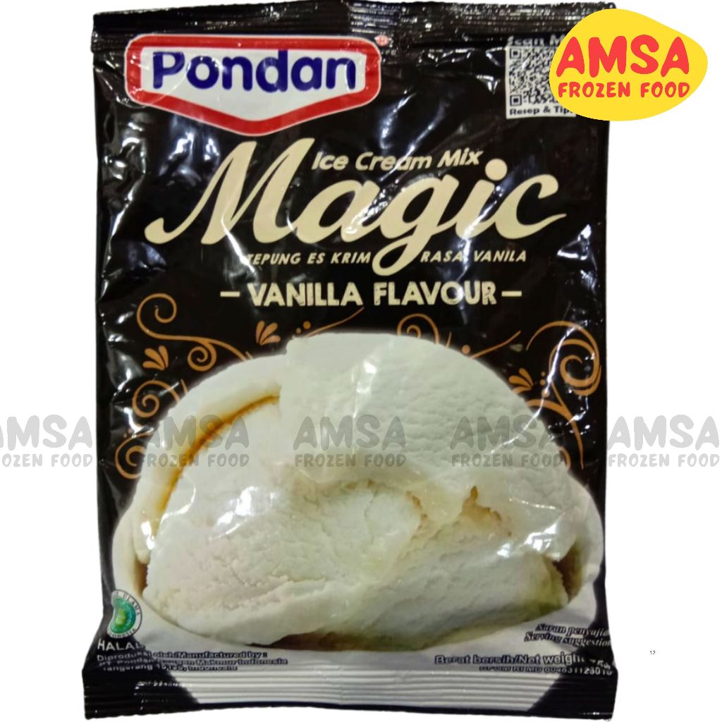 

Pondan Magic Ice Cream Sachet VANILLA 75g