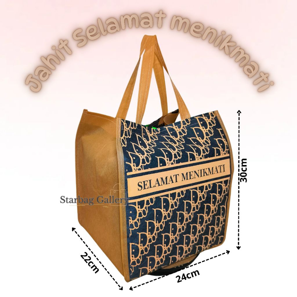 

(12pcs/1lusin) Tas hajatan jahit selamat menikmati