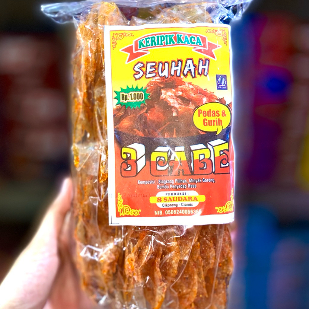 

[HALAL] KERIPIK KACA SEUHAH PEDAS GURIH 3 CABE