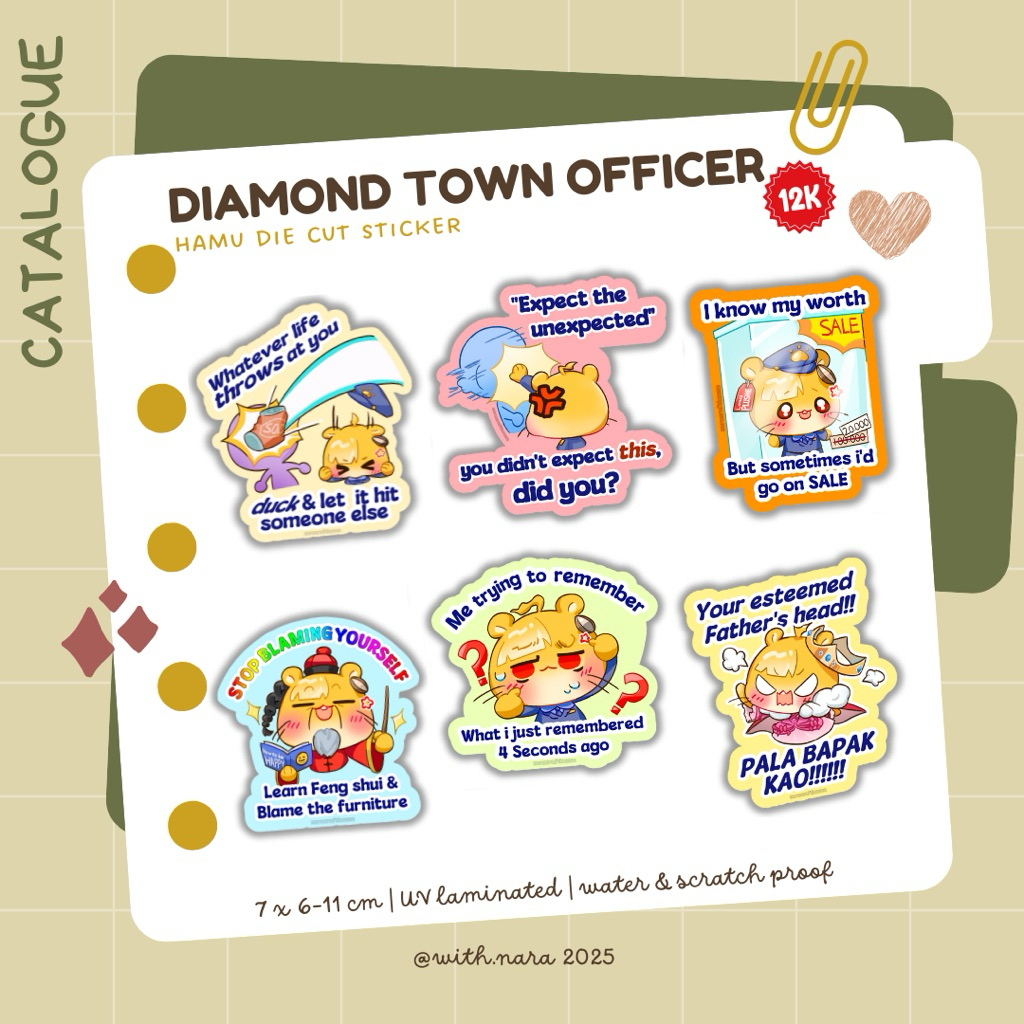 

Deco UV Die Cut Sticker Original Hamster