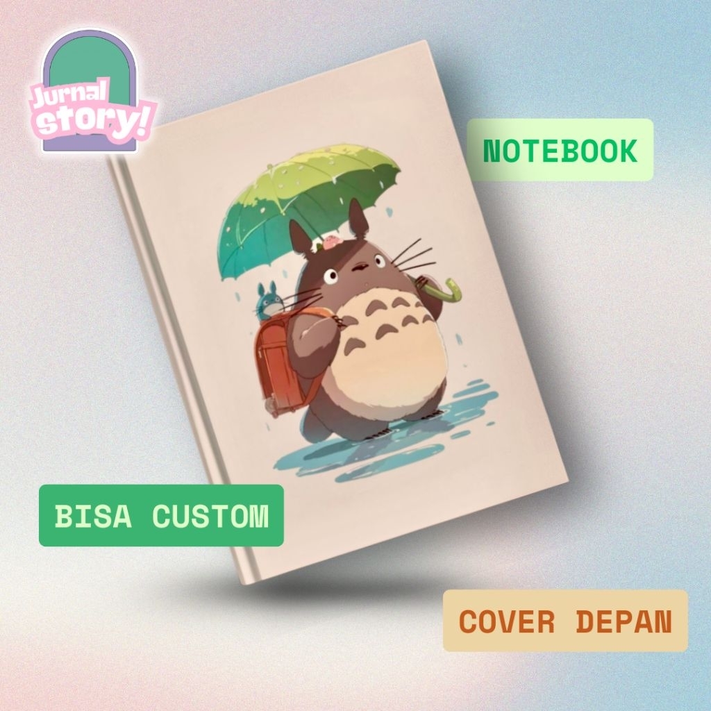 

Notebook Custom Buku Diary A5 Totoro Studio Ghibli Buku Tulis Catatan Agenda Planner Jurnal Hardcover