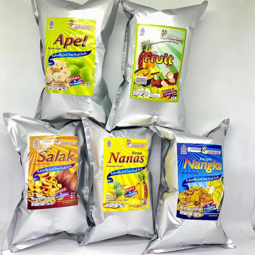 

Laksana Rasa Kripik Buah Nanas - Salak - Nangka - Apel - Mix Fruit