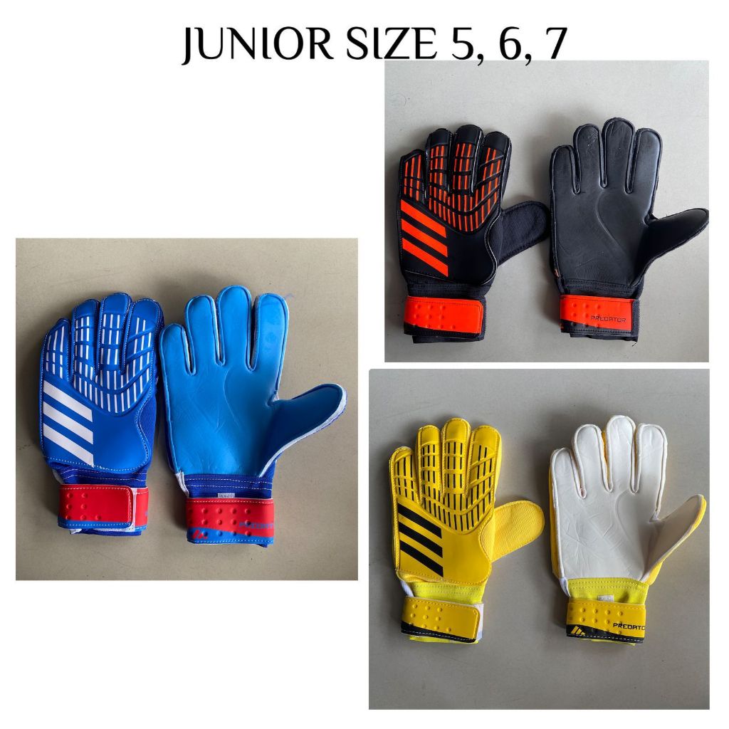 SARUNG TANGAN KIPER ADIDAS IMPORT JUNIOR / SARUNG TANGAN SEPAKBOLA ANAK ANAK