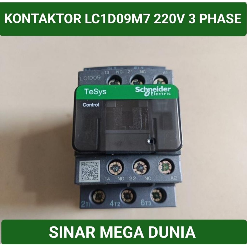 Kontaktor schneider LC1D09M7 220V 3Pole 25Amper