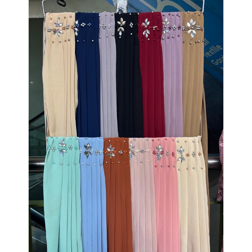 KODE O82V Selendang cerutu payet diamonds  aksesoris fashion selendang  akseroris kebaya dan kurung 
