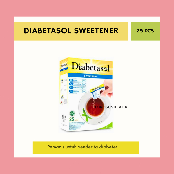 

DIABETASOL SWEETENER 25 SACHET PER BOX