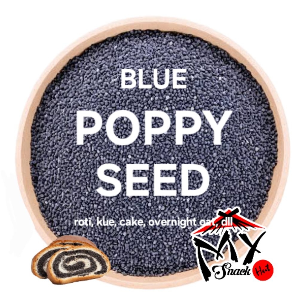 

POPPY BIRU 10GR BLUE POPI SEED BIJI POPY POPPI BUTIR HIMALAYAN TIBETAN MECONOPSIS TOPPING ROTI KUE