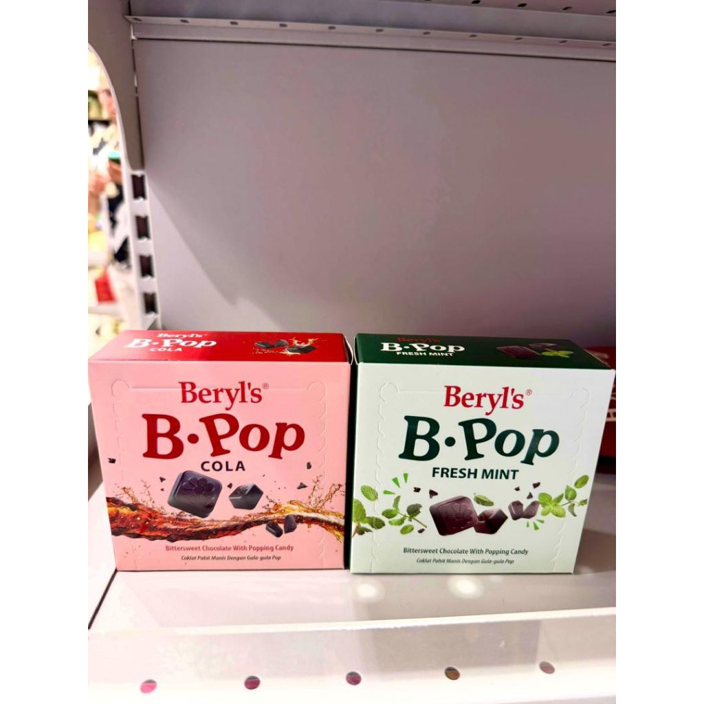 Beryl's B.POP Cola and Fresh Mint Bittersweet Chocolate with Popping Candy