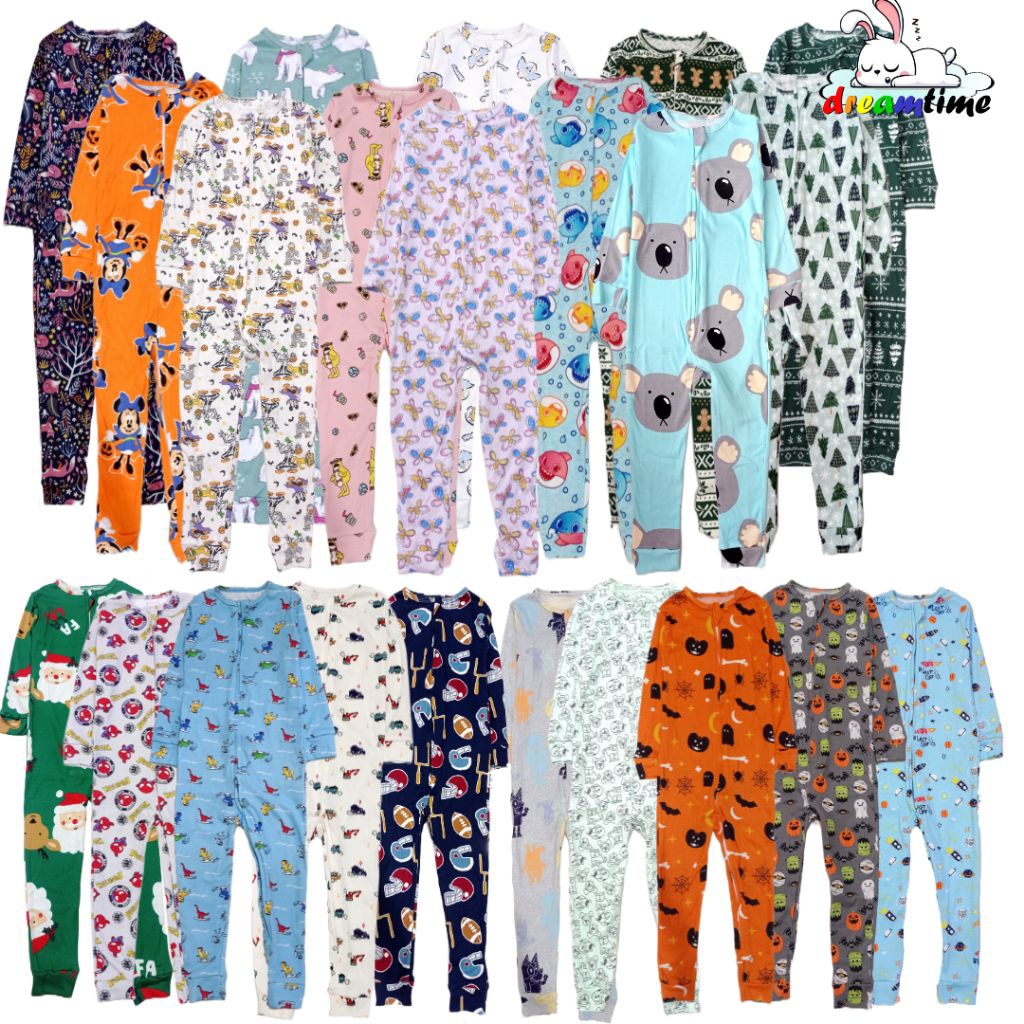 Sleepsuit anak dreamtime - BUKAN Carters - Buka Kaki - 3 4 5 6 tahun