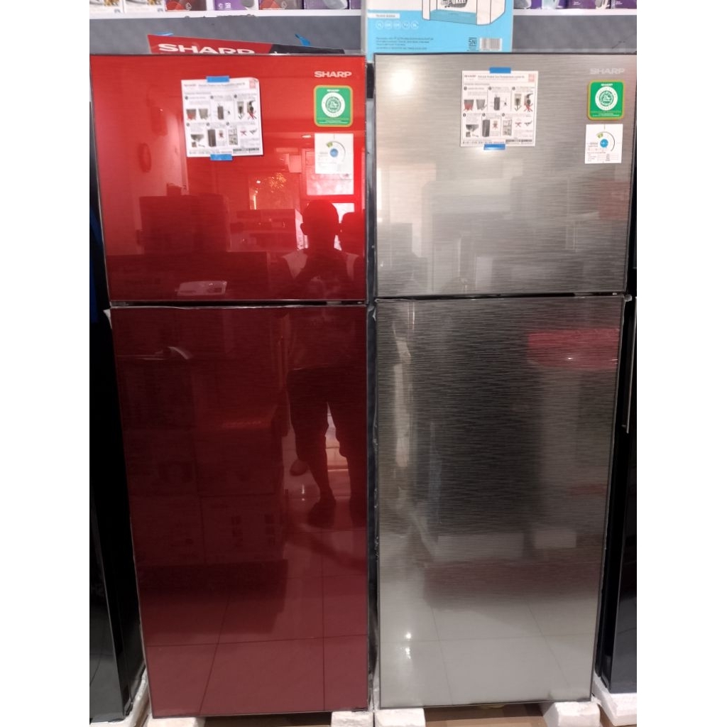 Sharp Kulkas 2 Pintu SJ-246XG-MR/MS /