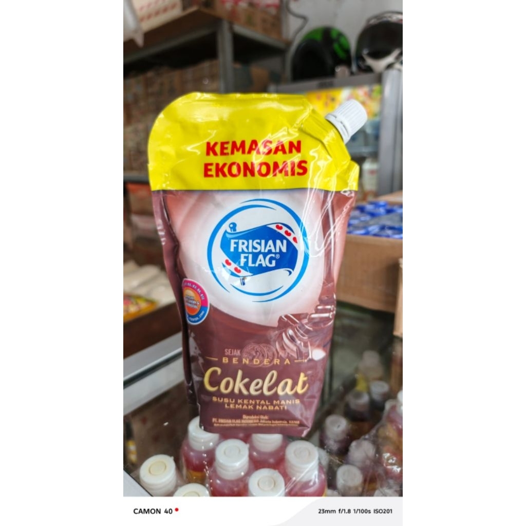 

susu kental manis rasa cokelat - frisian flag kemasan ekonomis 540ml