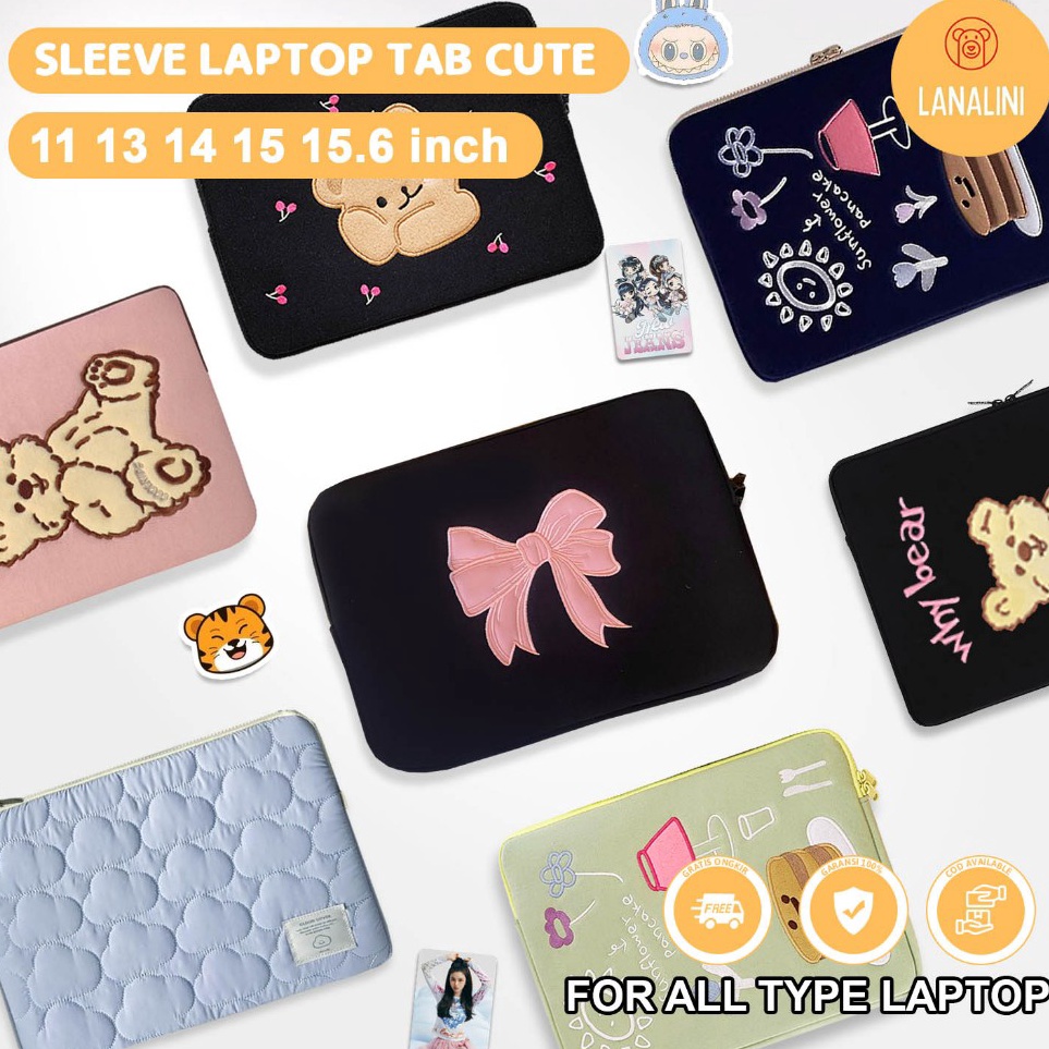 KODE J89D Sleeve Pouch Sarung Tas Portable Bag Case Ipad Tab Tablet Macbook Air Pro Laptop Asus Vivo