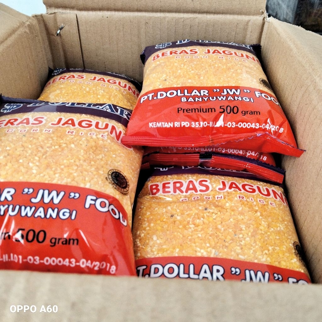 

(Paket Hemat 6 Pcs) Beras Jagung Dollar 100% Asli Kemasan 500gr / Beras Jagung Anti Diabetes