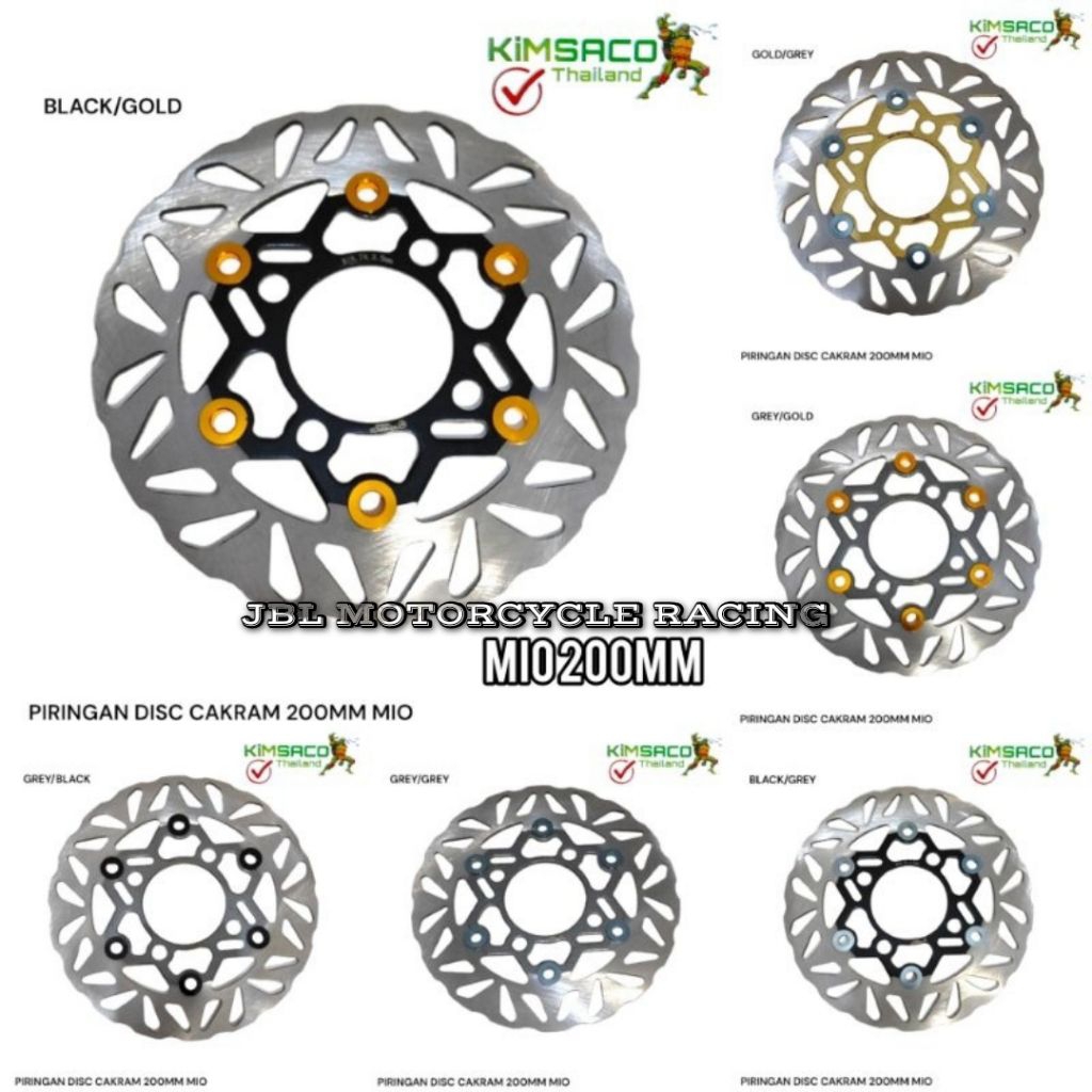 Piringan Cakram Depan 200MM GERIGI KIMSACO MIO SOUL MIO SPORTY MODEL PSM Kimsaco - Disc Piringan Cak