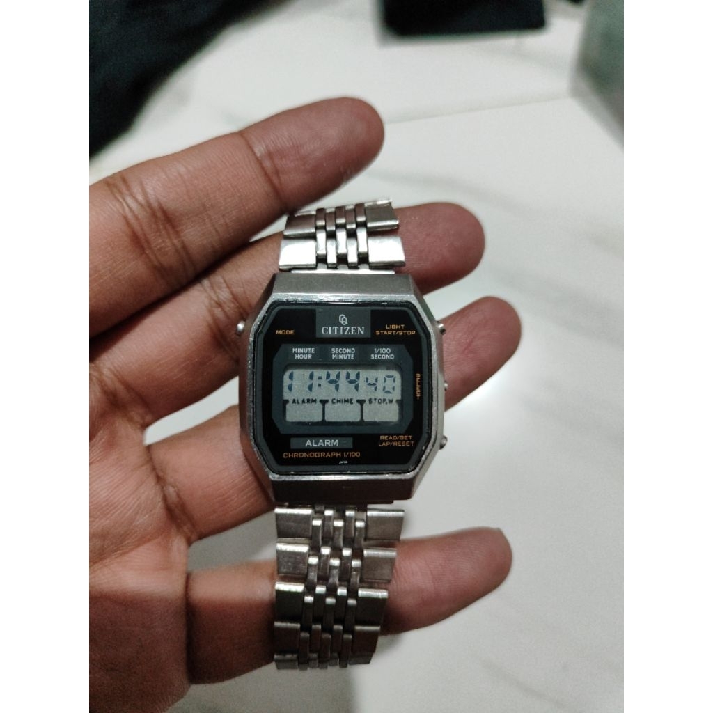 jam tangan citizen CQ digital vintage rare iten
