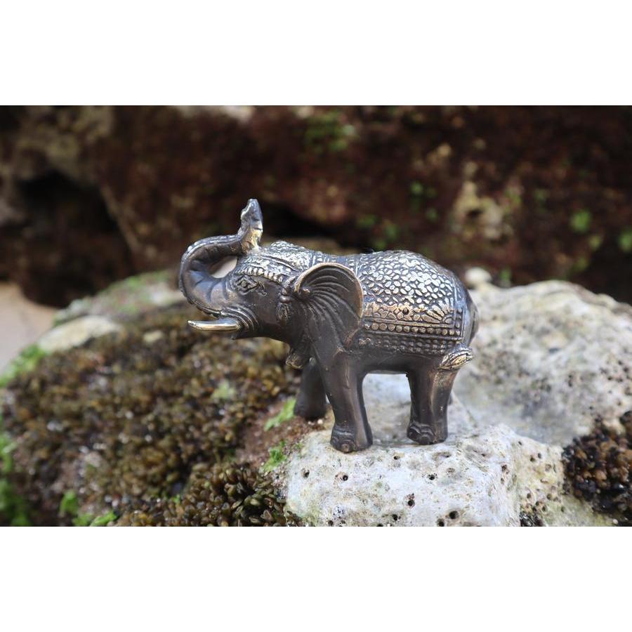 Patung Gajah Antik Bronze Kuningan hiasan