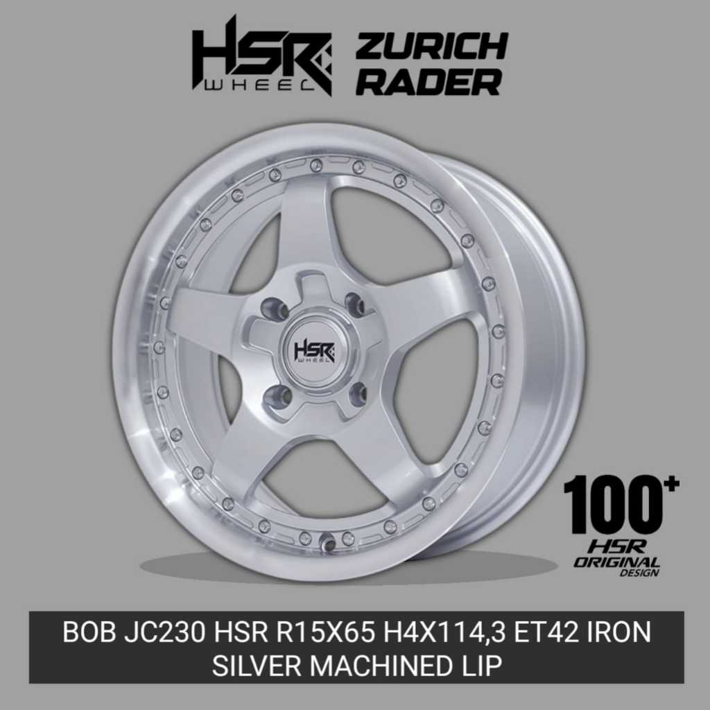 Velg Mobil Hsr Bob Ring 15 Untuk Kijang Panther Avanza Xenia Livina Pelek R15 Kaleng Silver