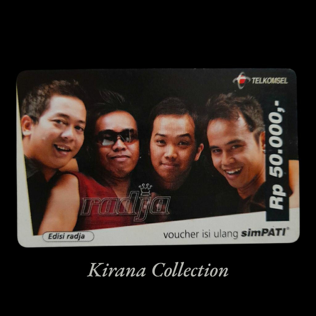 LOT T143 KOLEKSI KARTU TELEPON LAMA INDONESIA VOUCHER SIMPATI RADJA 1PCS BEKAS