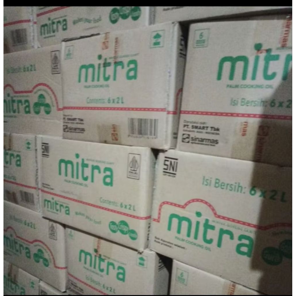 

minyak goreng mitra 1 dus isi 6