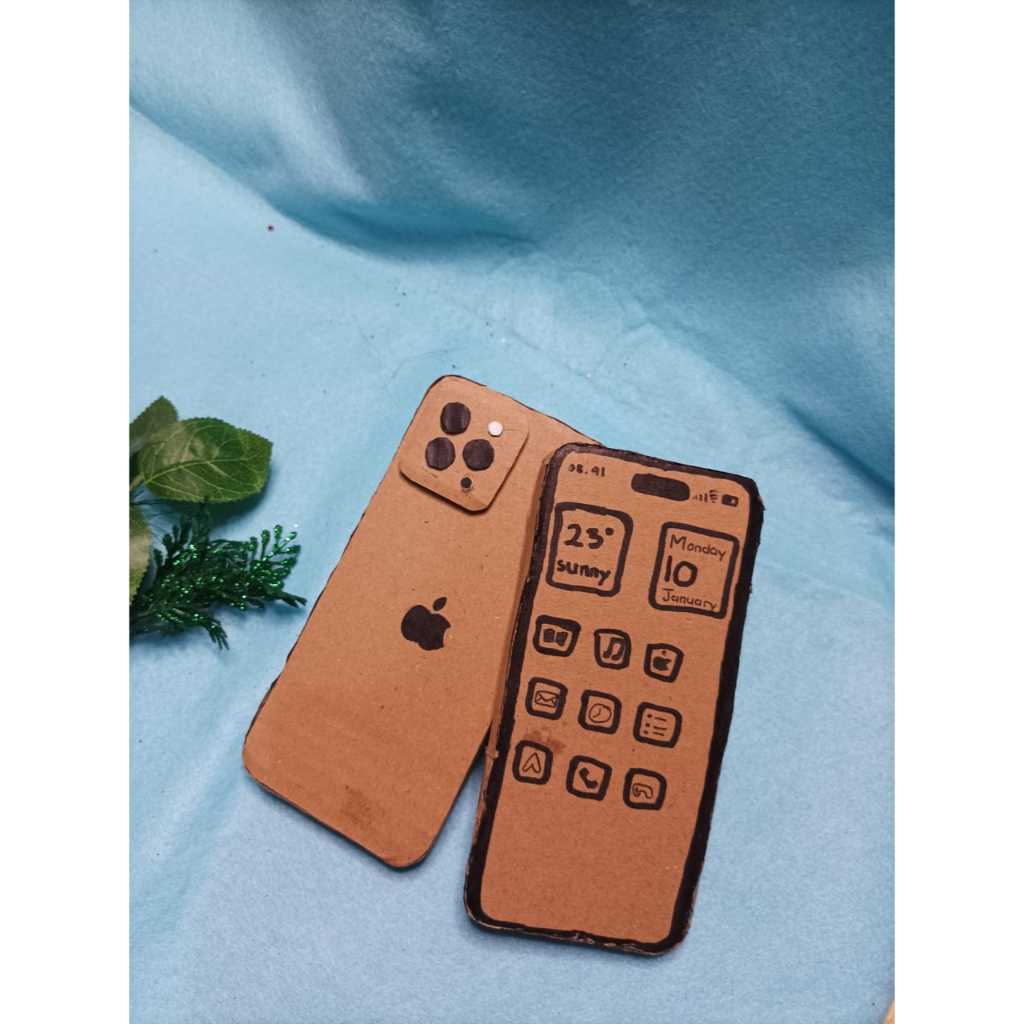 Kreasi Kardus hp Ipongg ketrampilan prakarya kerajinan anak sd sekolah kardus bekas