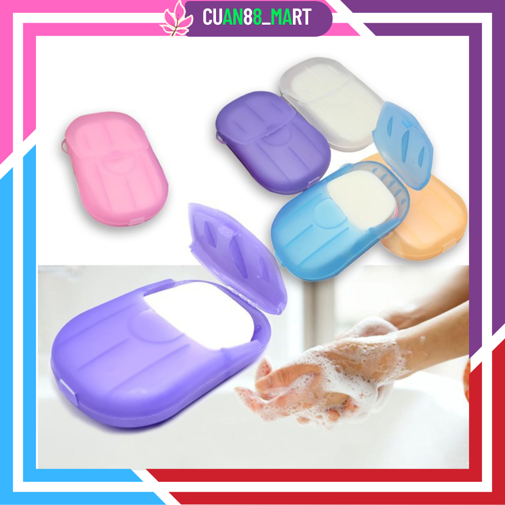 SABUN KERTAS SERBAGUNA / SABUN KERTAS TRAVELING SABUN PORTABLE / SABUN CUCI TANGAN KERTAS / PAPER