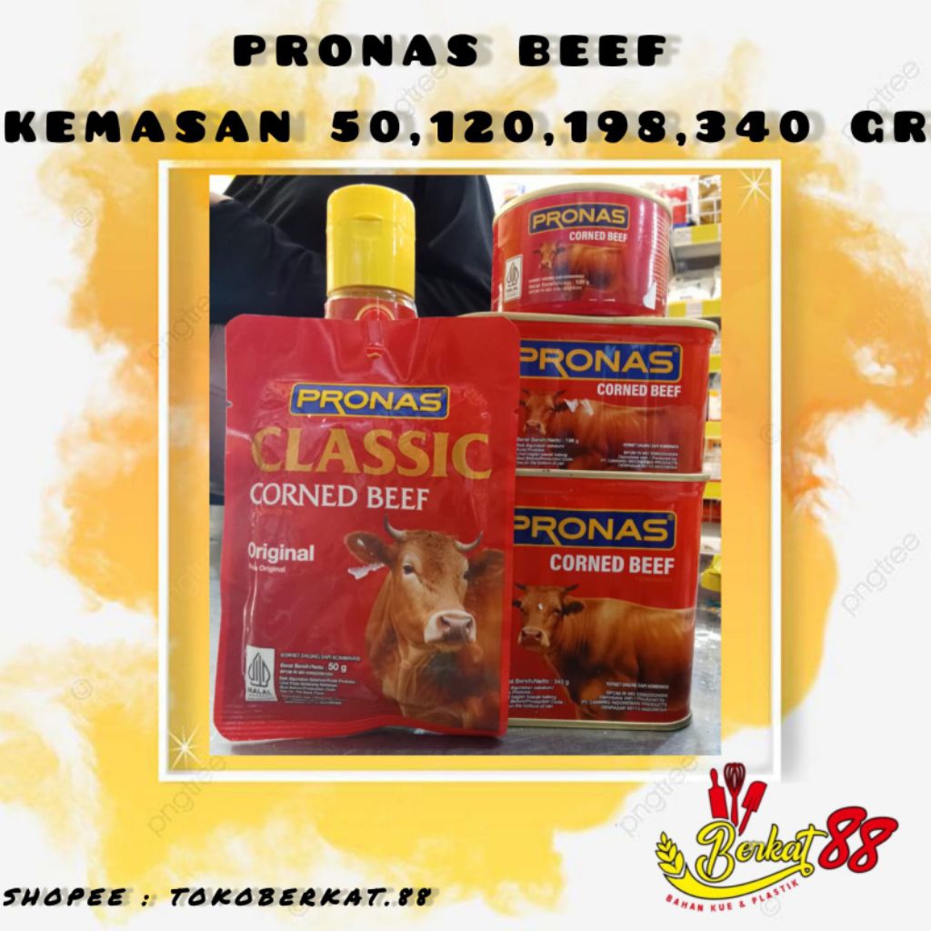 

PRONAS BEEF KEMASAN 50gr,198gr,340gr
