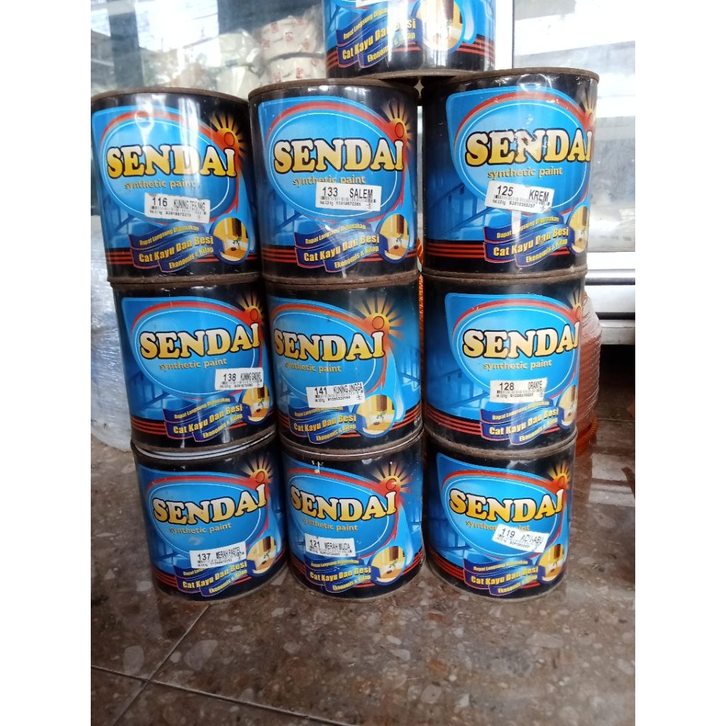 Cat Minyak Murah Sendai 0,8 kg – Cat Kayu dan Besi