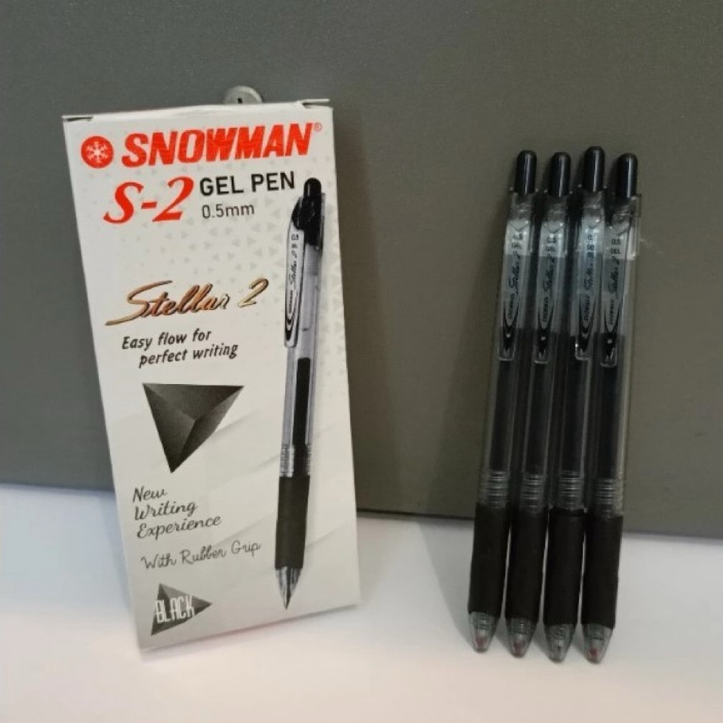 

Pulpen / Gel Pen Snowman S-2 Stellar 2 0.5mm (12PCS)